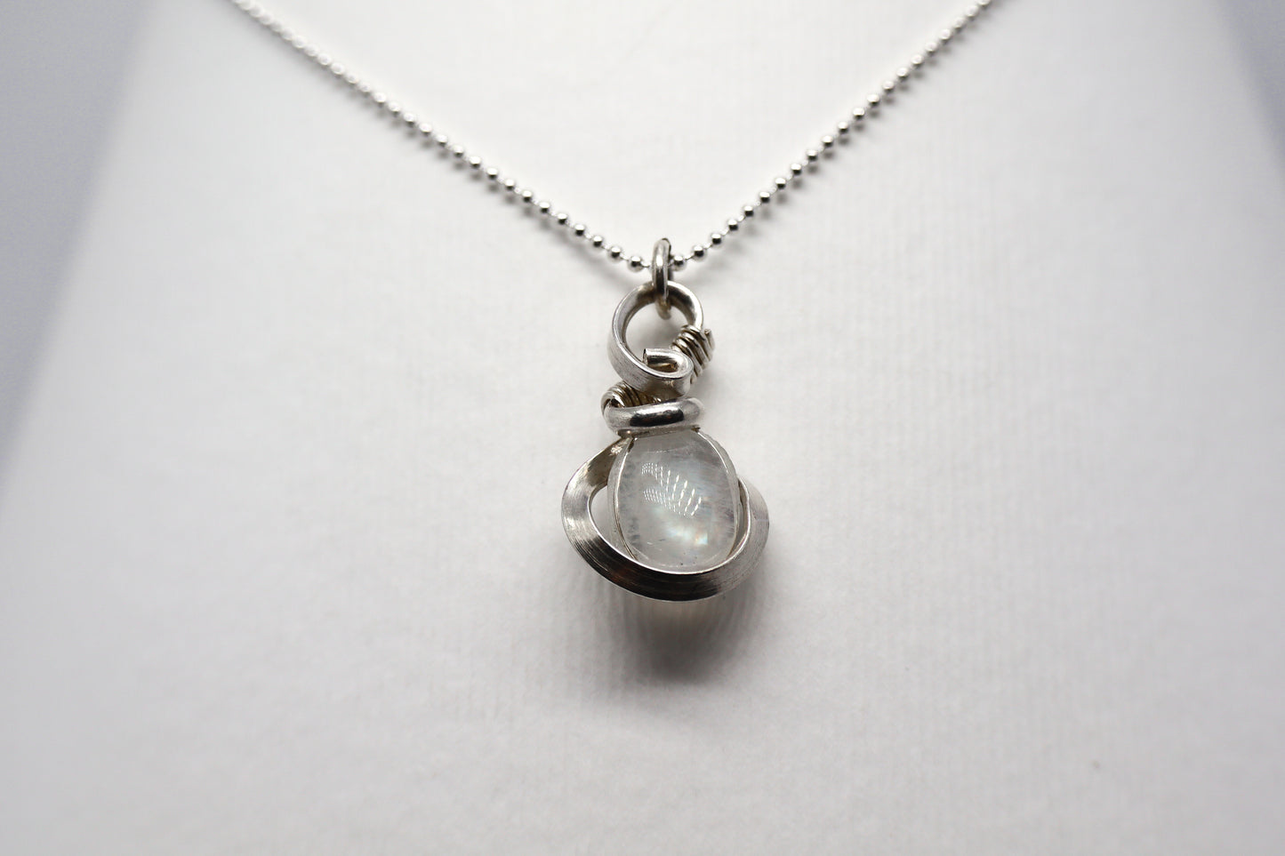 Moonstone Silver Necklace