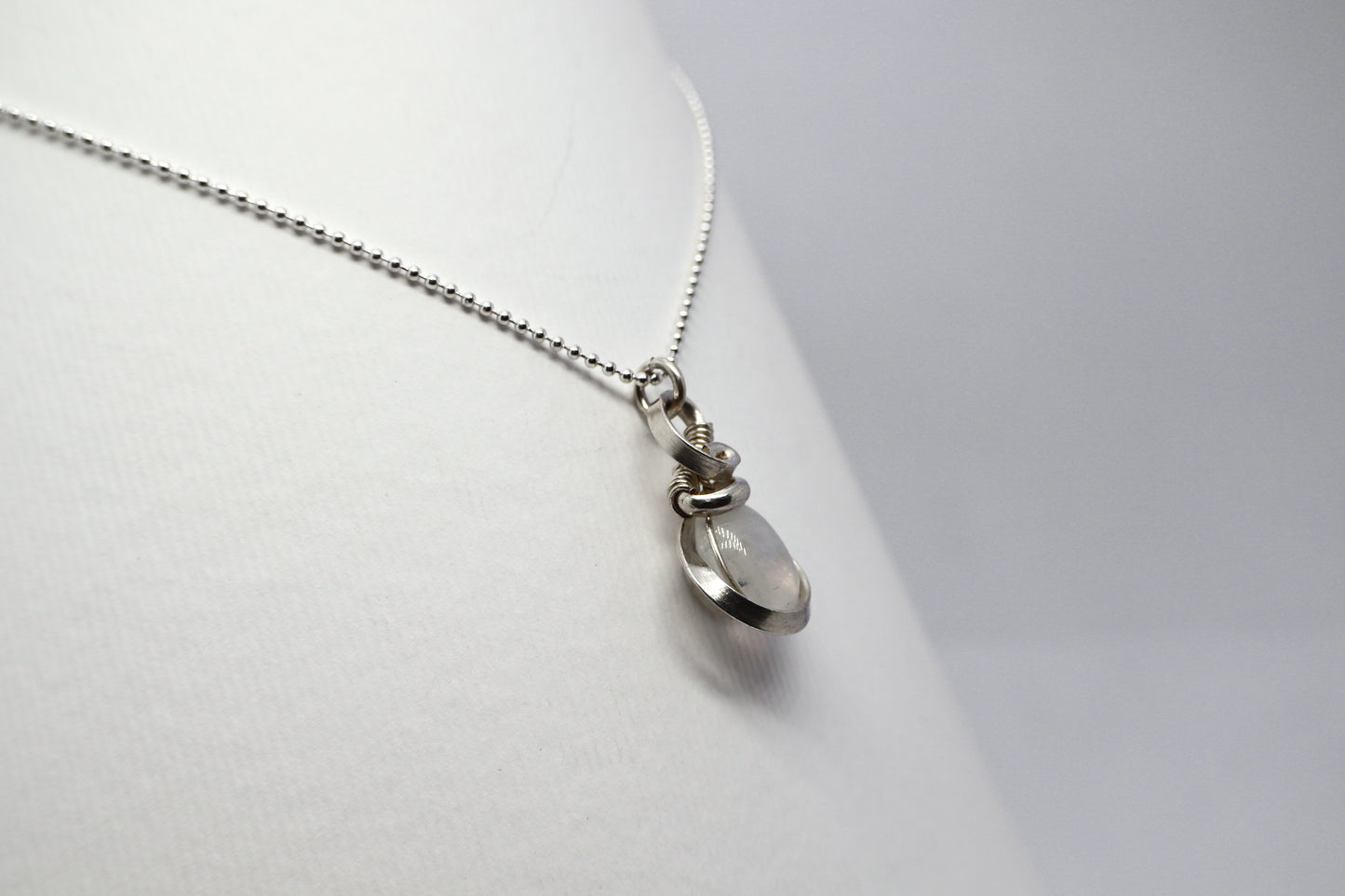 Moonstone Silver Necklace