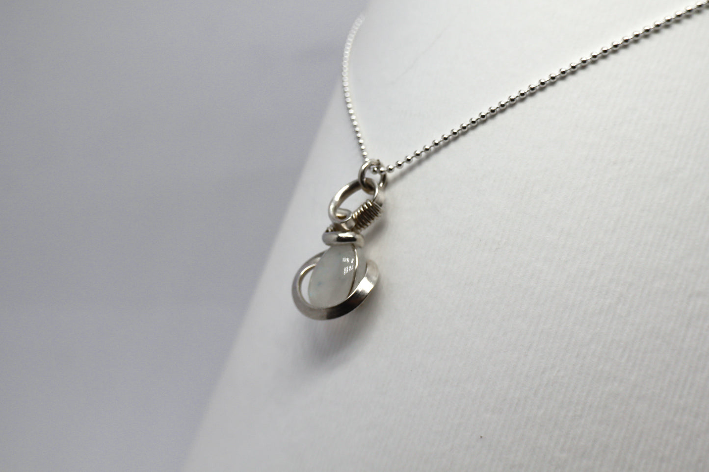 Moonstone Silver Necklace