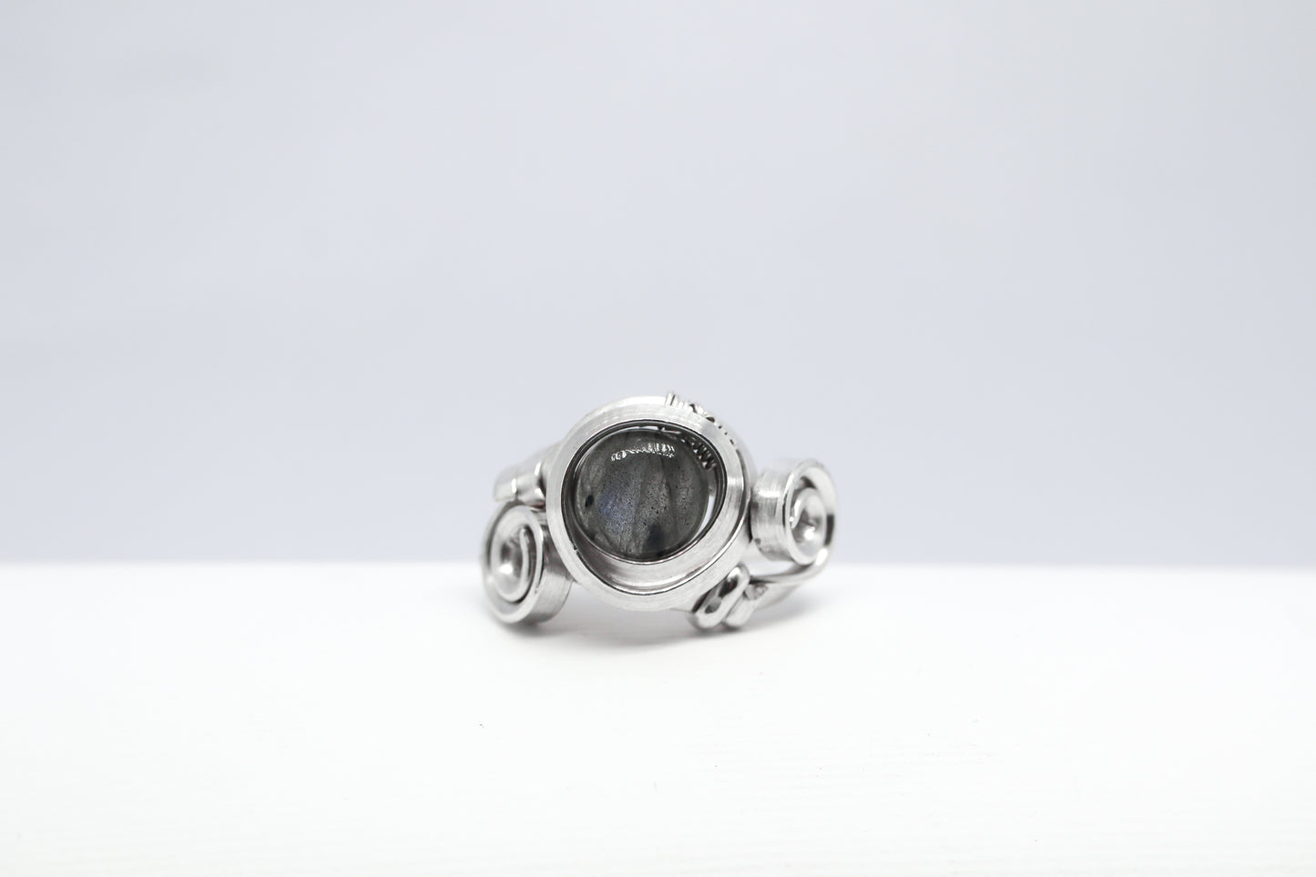 Gala Labradorite Solid Sterling Silver Ring