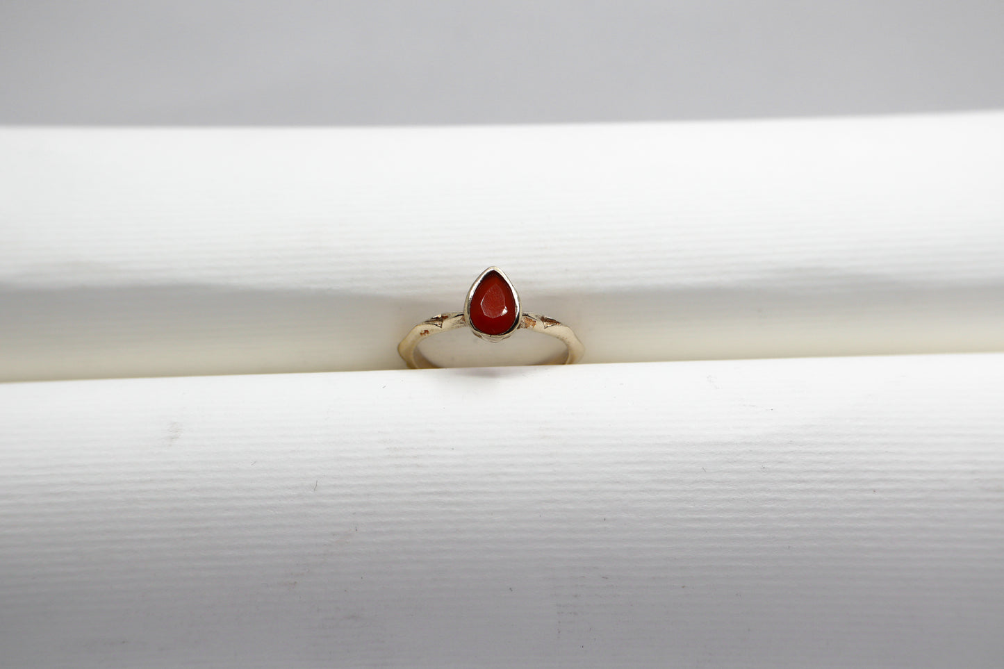 Cornelian Gold Plated Solid Sterling Silver Ring