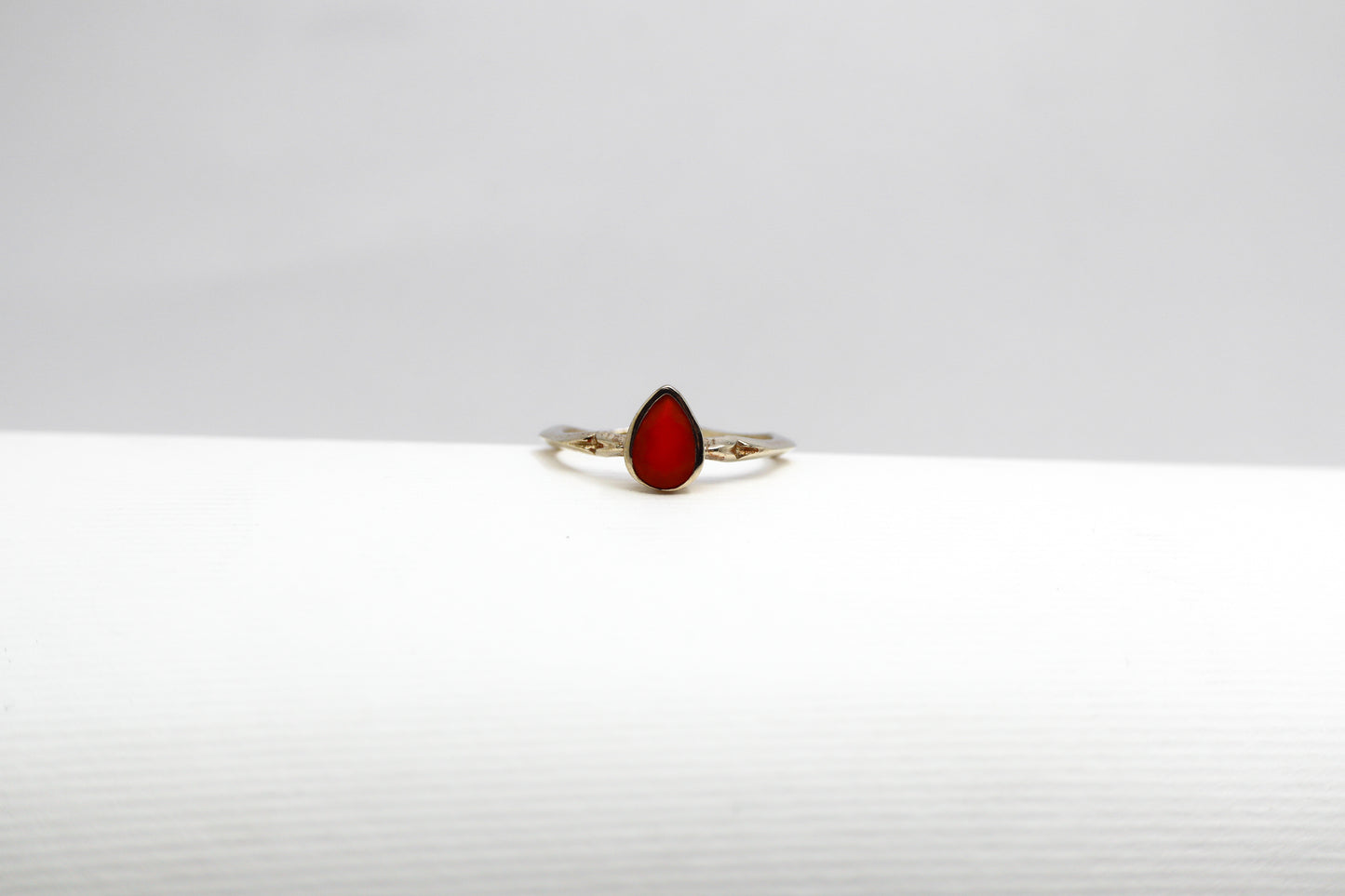 Cornelian Gold Plated Solid Sterling Silver Ring