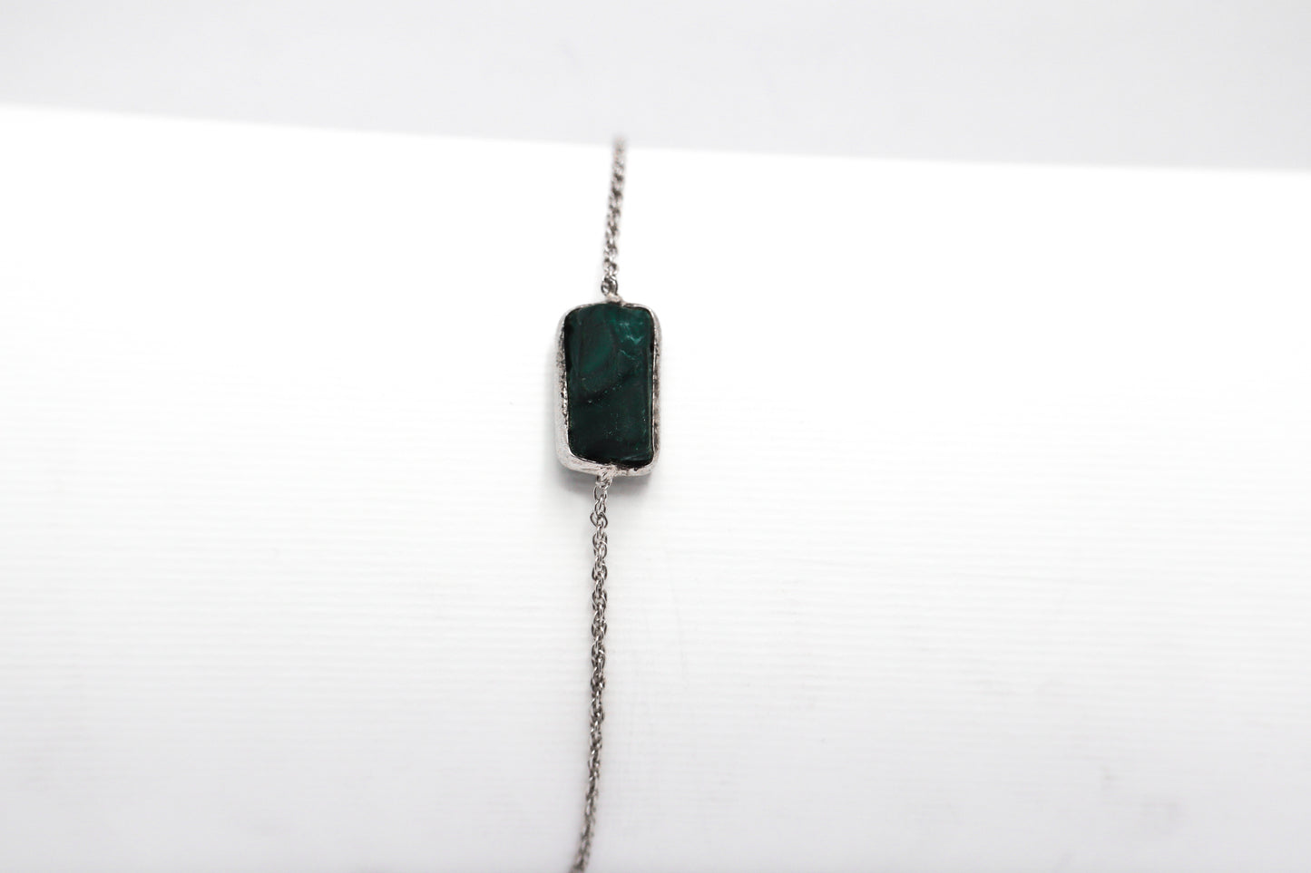 Malachite Sterling Silver Bracelet