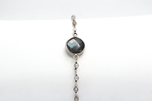 Labradorite Sterling Silver Bracelet