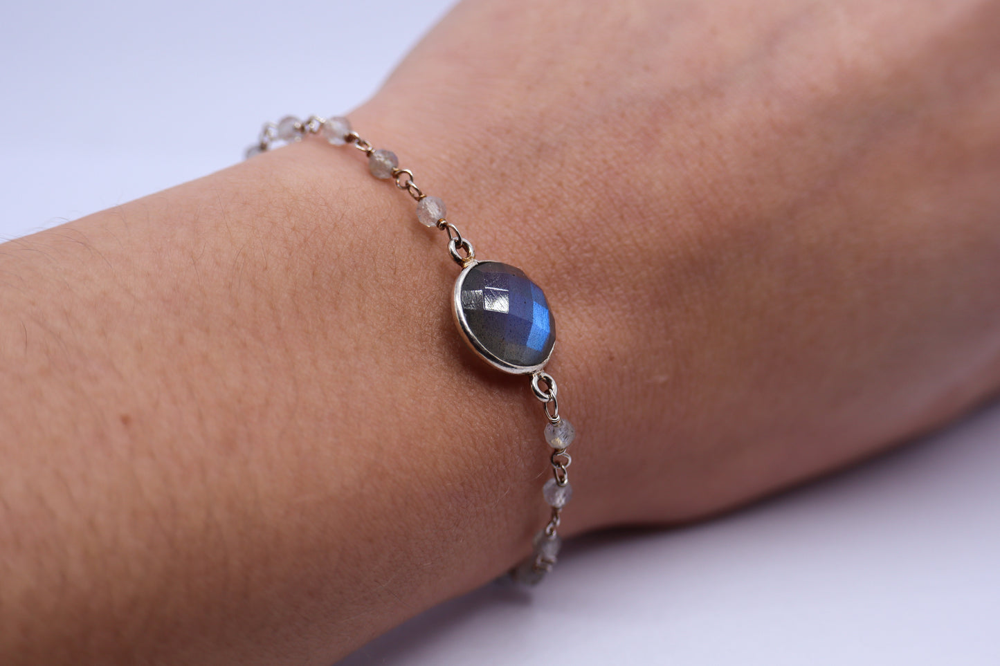 Labradorite Sterling Silver Bracelet