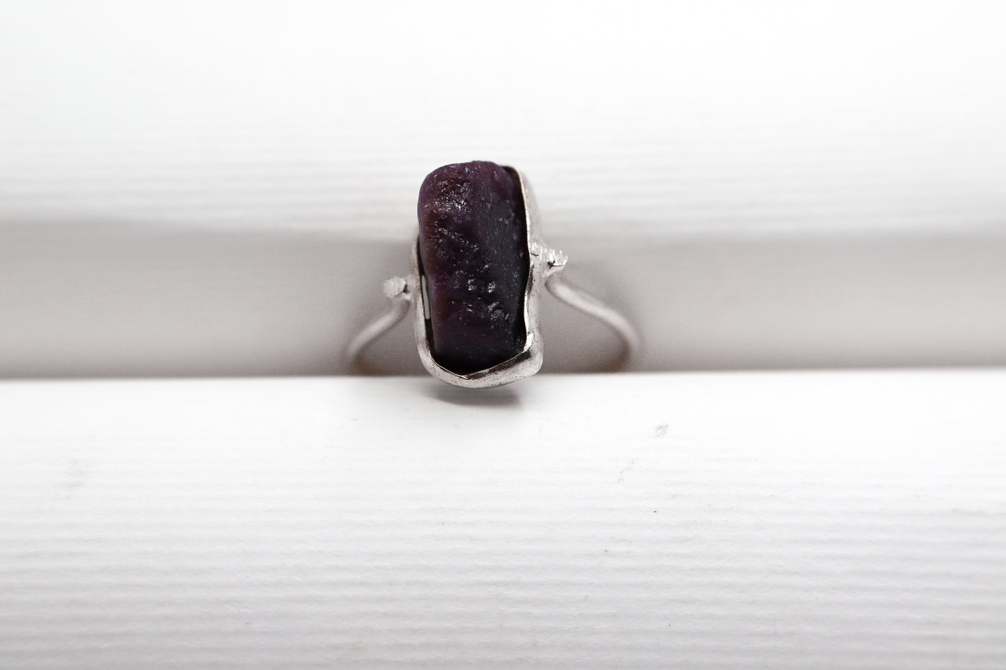 Garnet Sterling Silver Ring