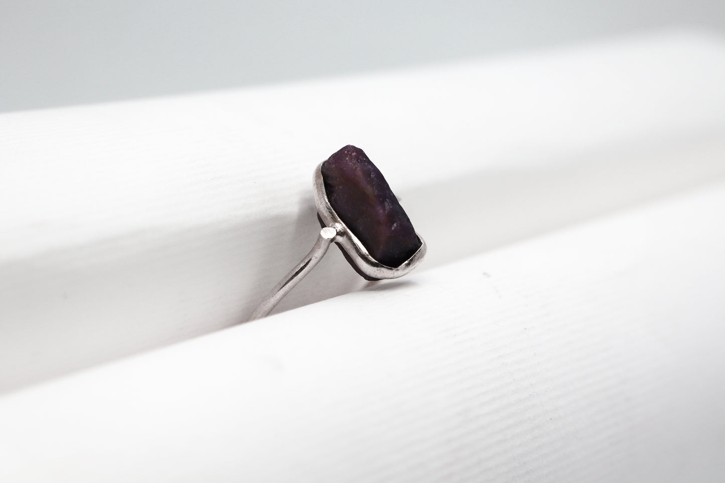 Garnet Sterling Silver Ring