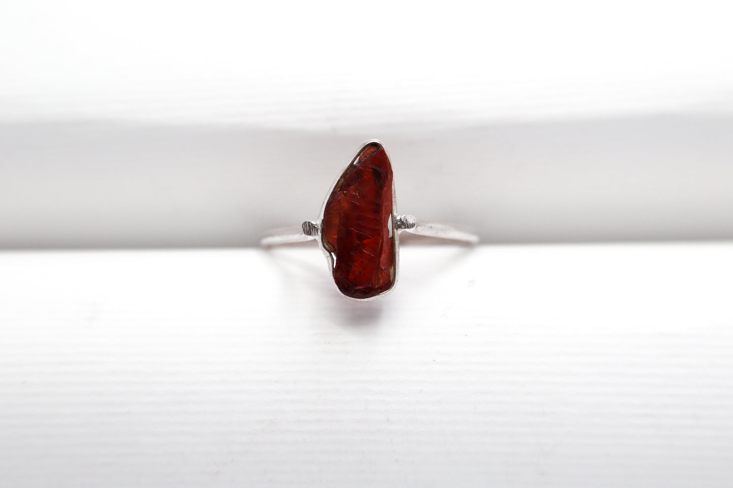 Garnet Sterling Silver Ring