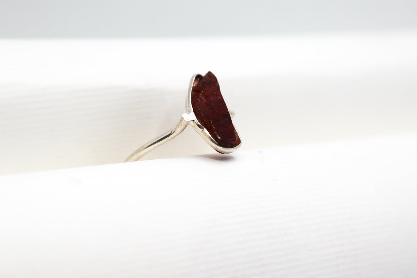 Garnet Sterling Silver Ring