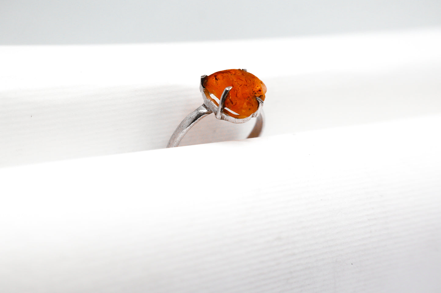 Cornelian Sterling Silver Ring