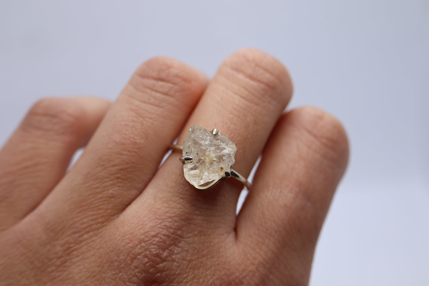 Crystal Quartz Sterling Silver Ring