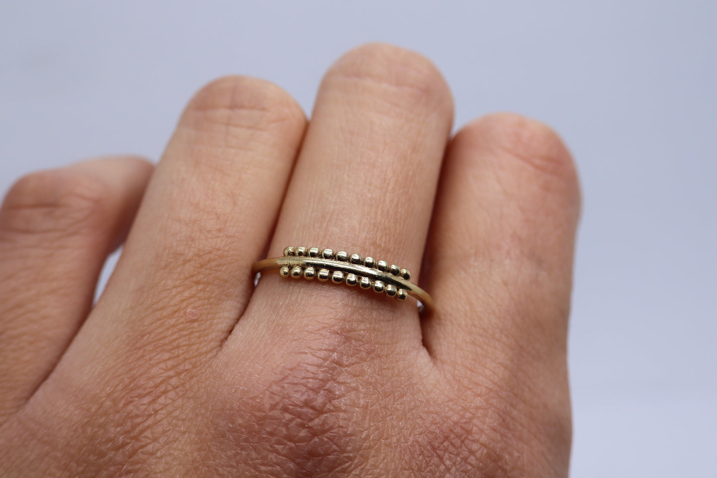 Gold Plated Solid Sterling Silver Ring