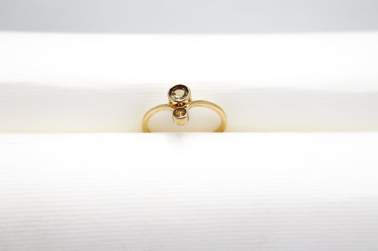 Imperial Topaz Gold Plated Solid Sterling Silver Ring