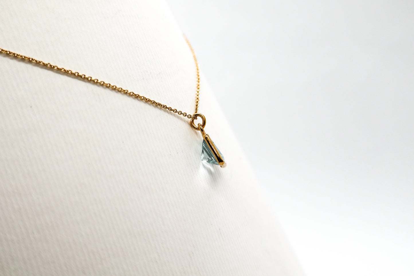 Gold Plated Sky Blue Topaz Necklace