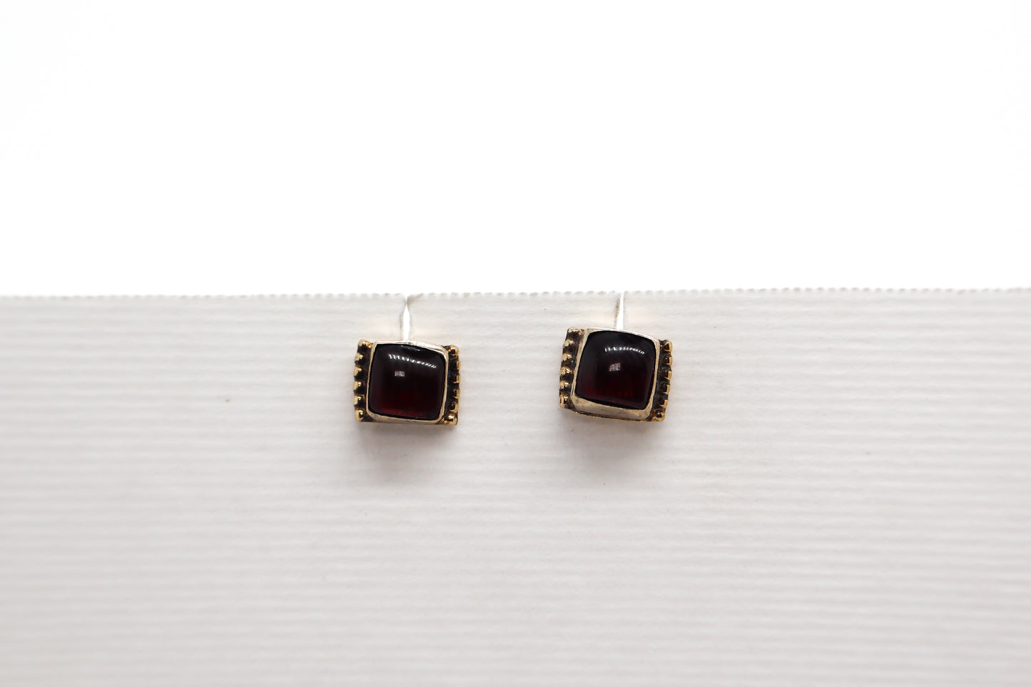 Black Onyx Gold Plated Sterling Silver earring