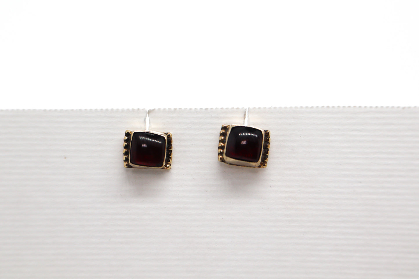 Black Onyx Gold Plated Sterling Silver earring