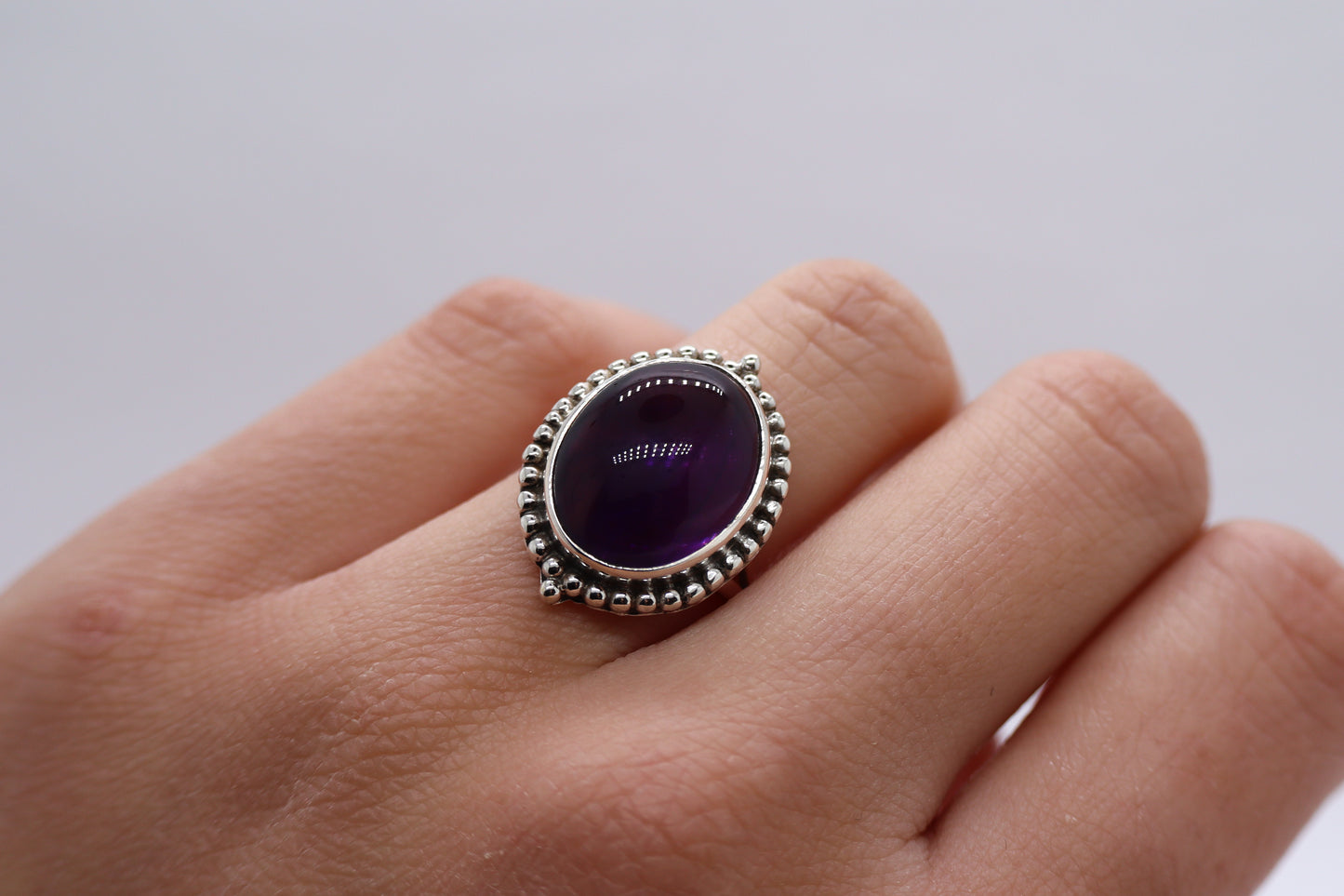 Amethyst Sterling Silver Ring