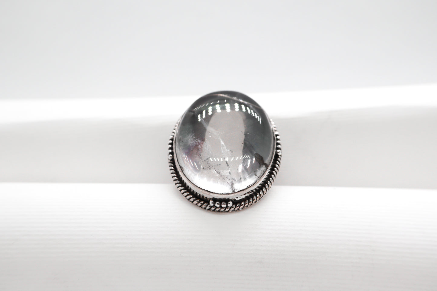 Crystal Quartz Sterling Silver Ring