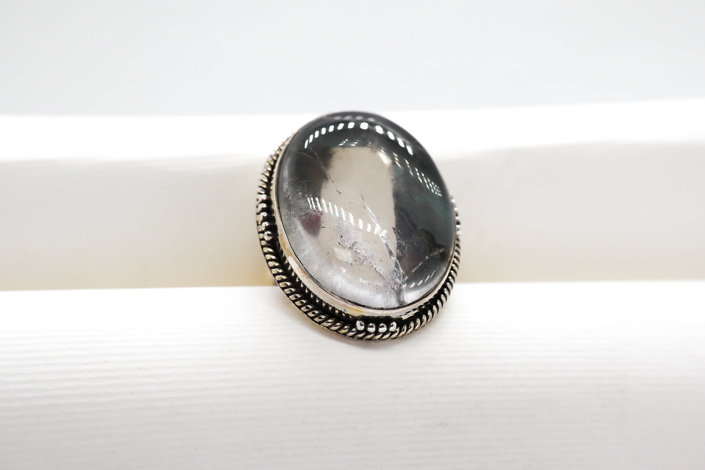 Crystal Quartz Sterling Silver Ring