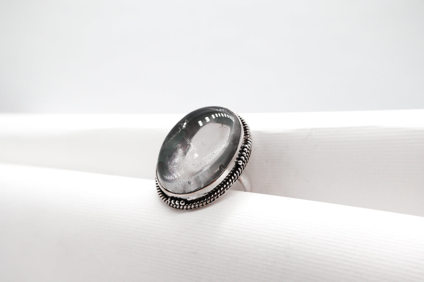 Crystal Quartz Sterling Silver Ring