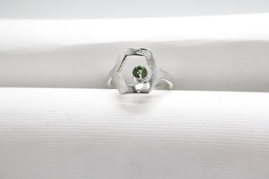 Peridot Sterling Silver Ring