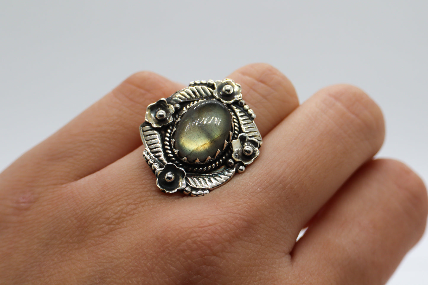 Labradorite Sterling Silver Ring