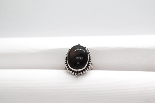 Black Onyx Sterling Silver Ring