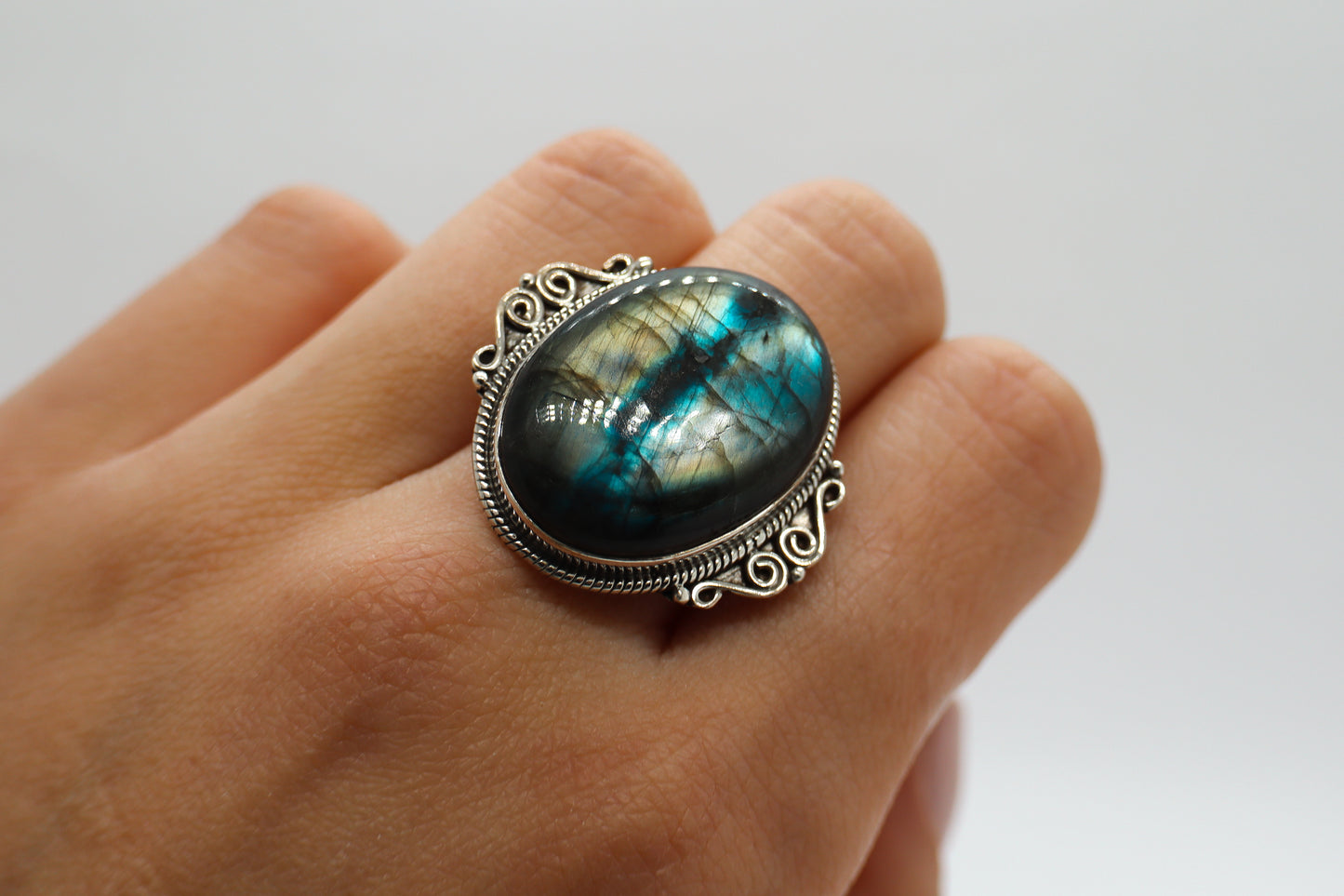 Labradorite Sterling Silver Ring