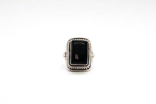 Black Onyx Sterling Silver Ring