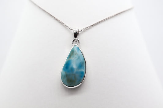 Larimar Silver Necklace