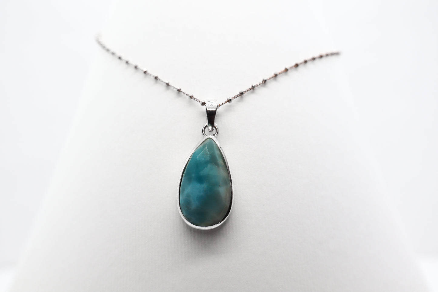 Larimar Silver Necklace