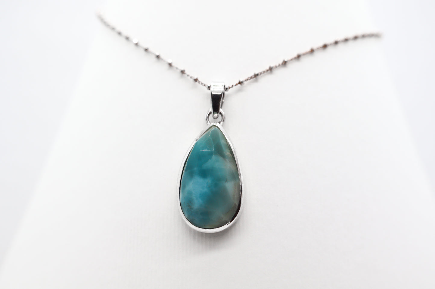 Larimar Silver Necklace