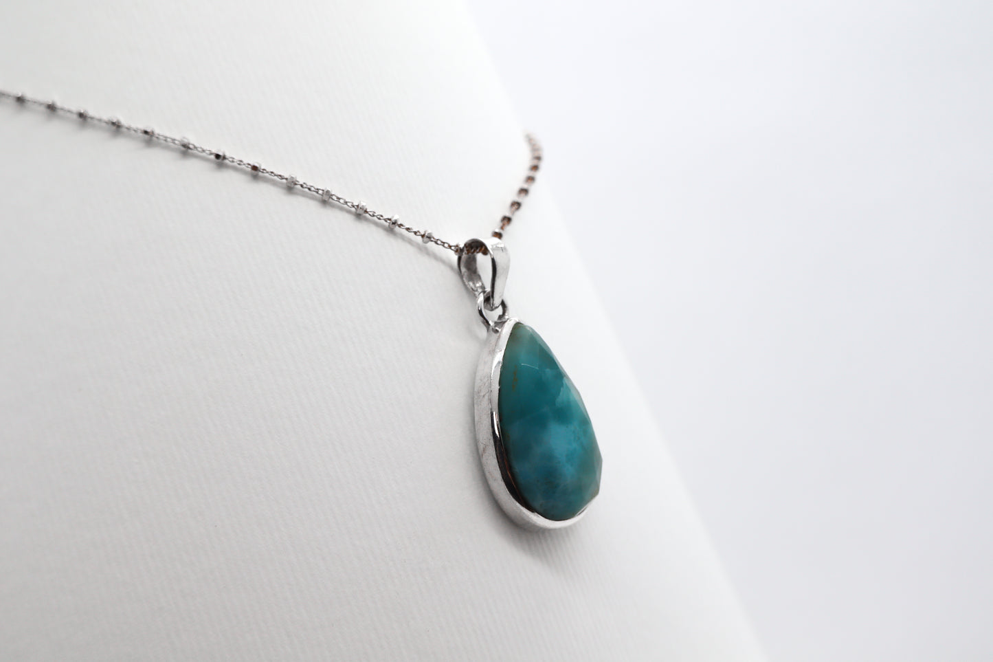 Larimar Silver Necklace