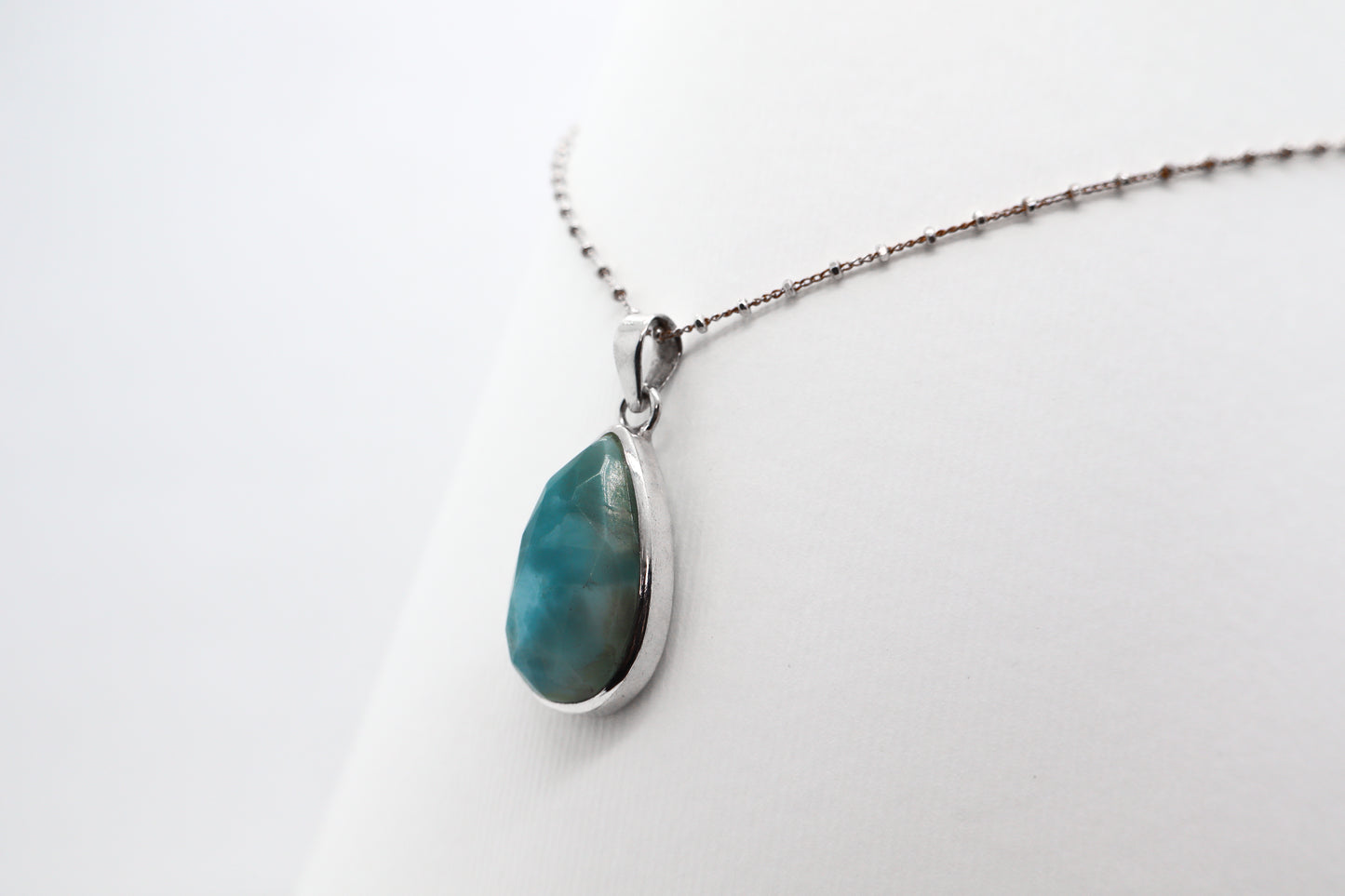 Larimar Silver Necklace