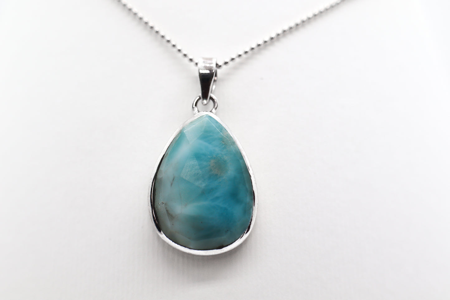 Larimar Silver Necklace