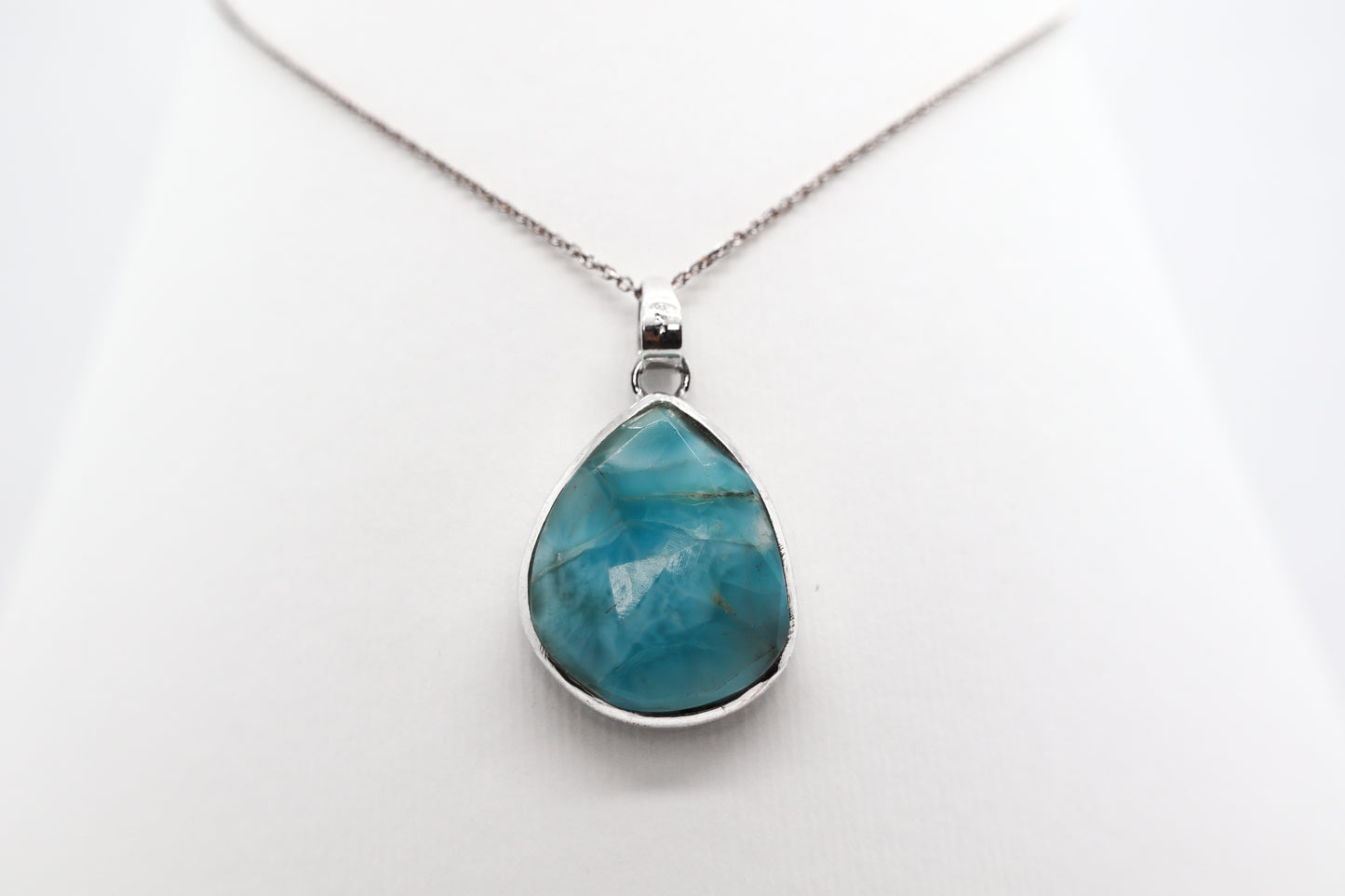 Larimar Silver Necklace