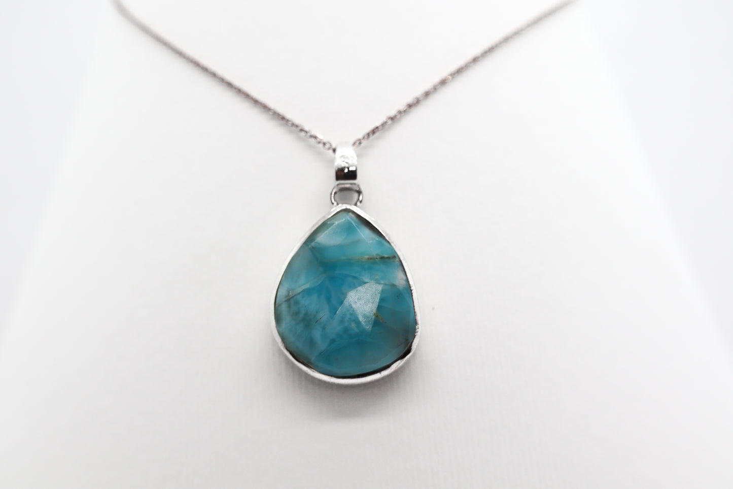 Larimar Silver Necklace