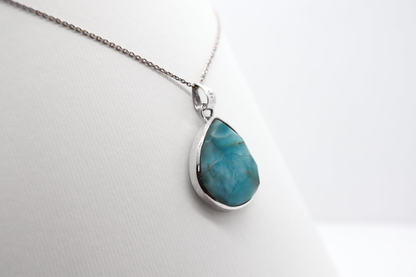 Larimar Silver Necklace