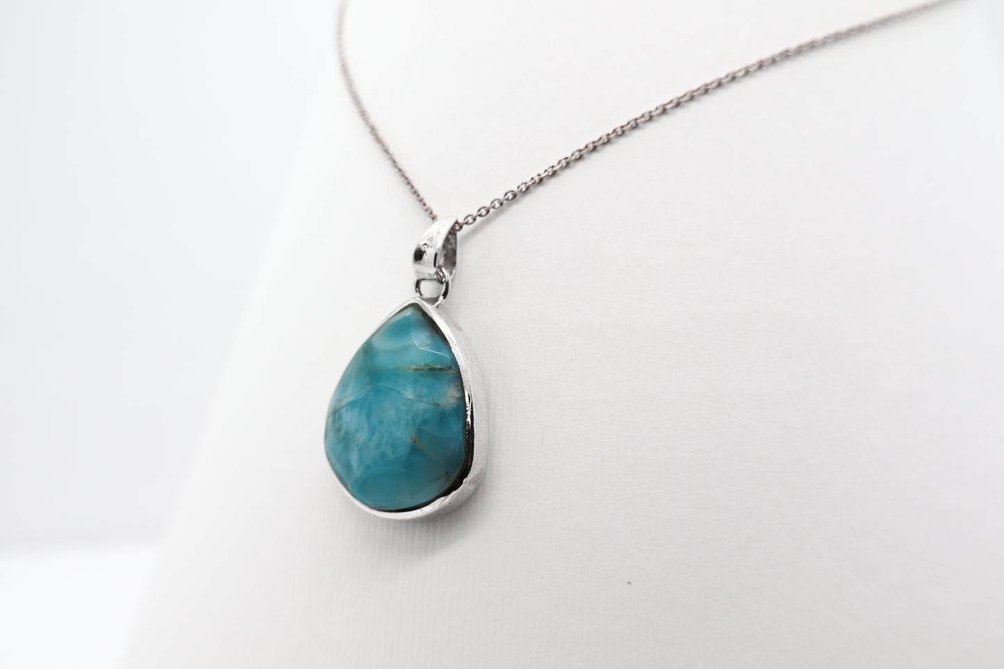 Larimar Silver Necklace