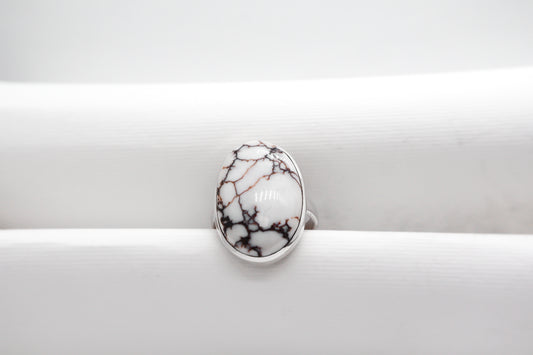 Wild Horse Magnesite Sterling Silver Ring