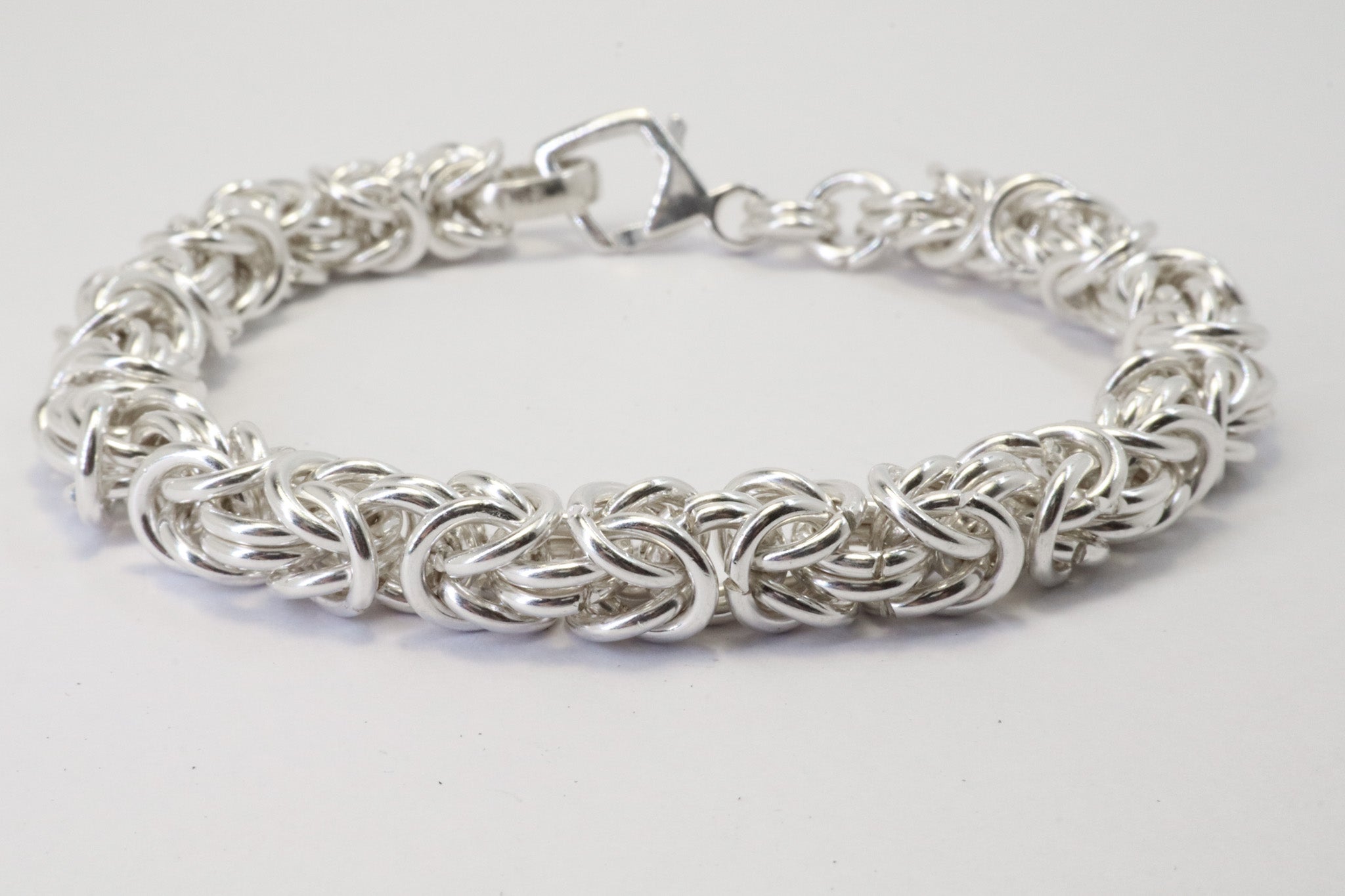 Heavy Gauge - Byzantine Chainmail Bracelet – Solid 925 Sterling