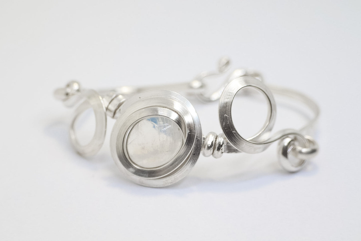 Gala Moonstone Sterling Silver Bracelet