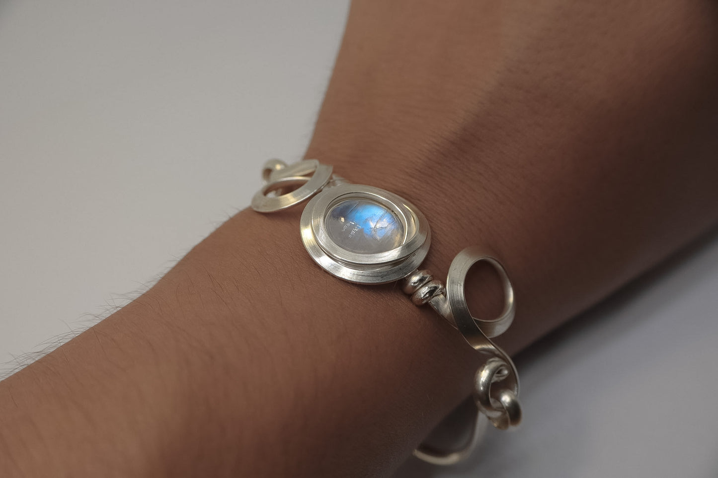 Gala Moonstone Sterling Silver Bracelet