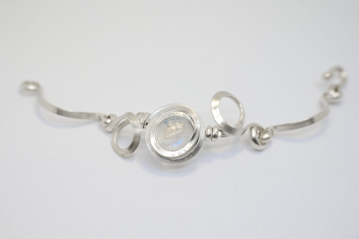 Gala Moonstone Sterling Silver Bracelet