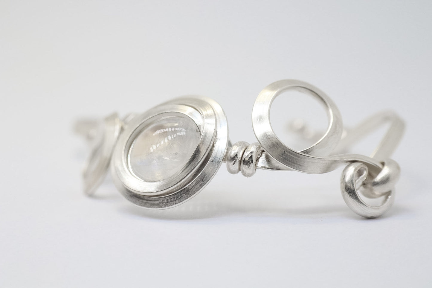 Gala Moonstone Sterling Silver Bracelet
