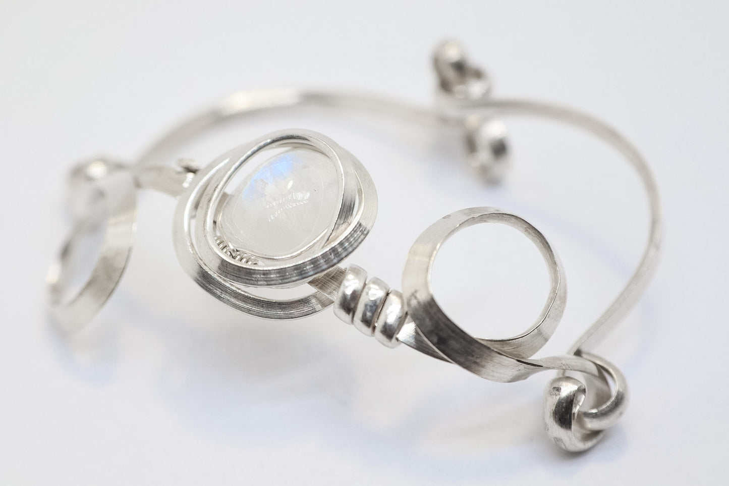 Gala Moonstone Sterling Silver Bracelet