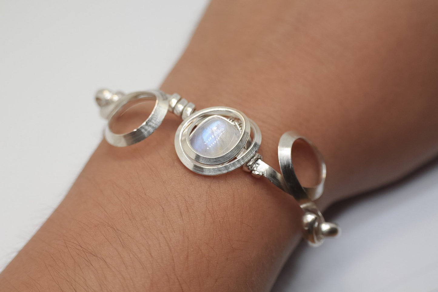 Gala Moonstone Sterling Silver Bracelet