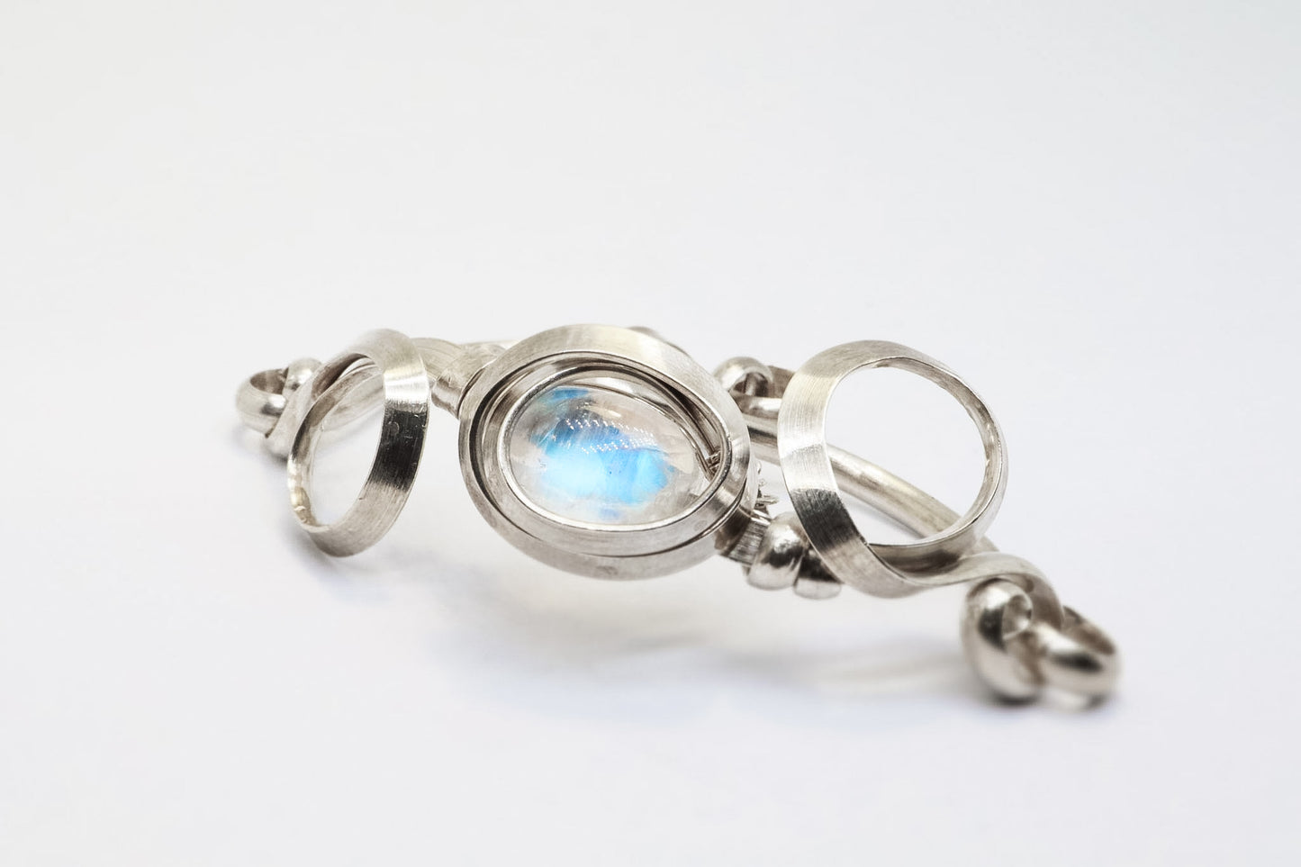 Gala Moonstone Sterling Silver Bracelet