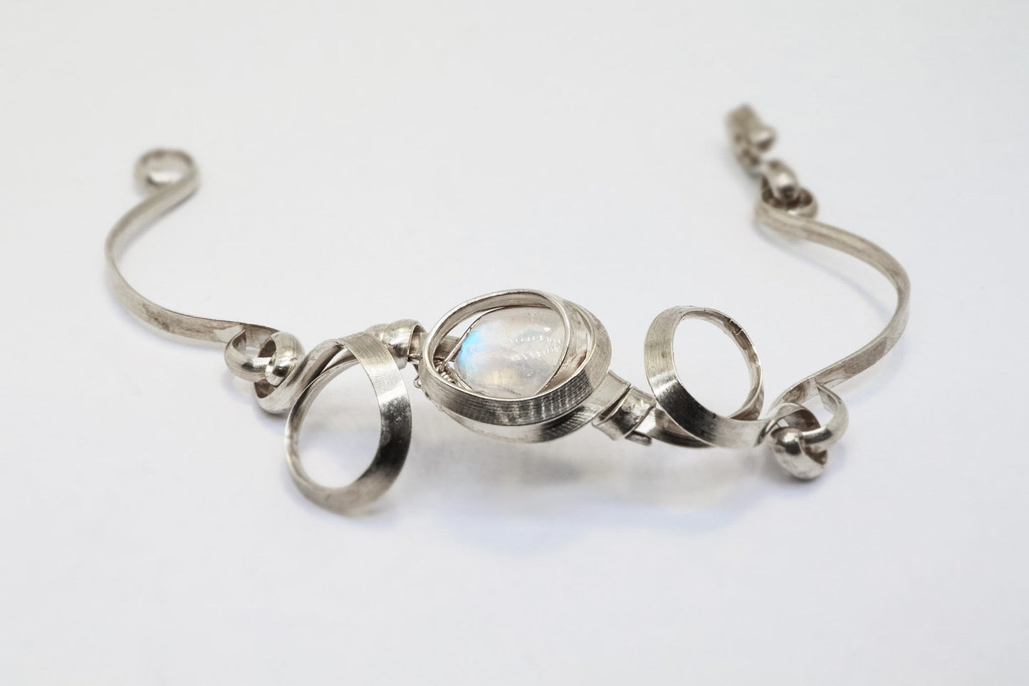 Gala Moonstone Sterling Silver Bracelet