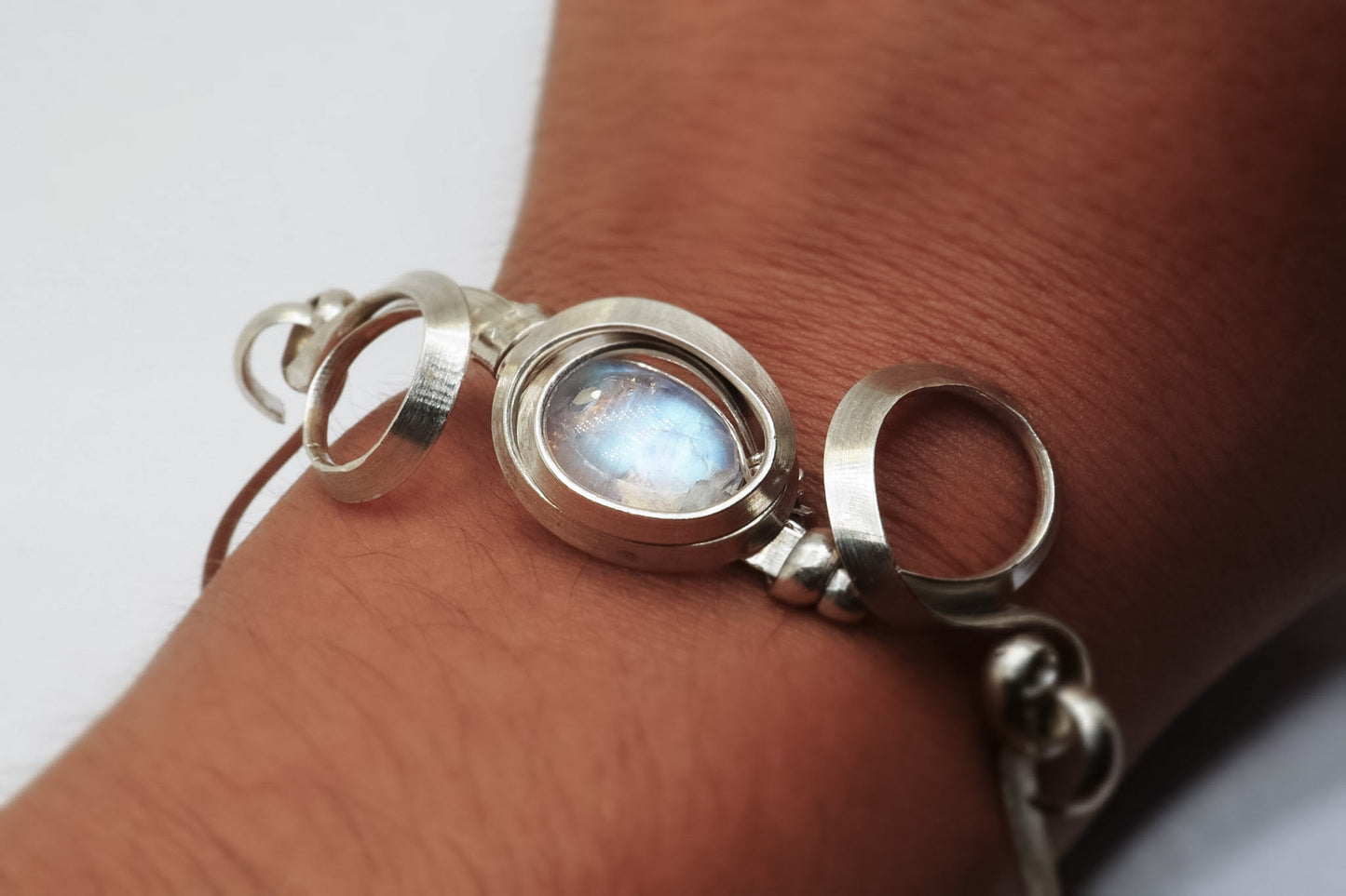 Gala Moonstone Sterling Silver Bracelet